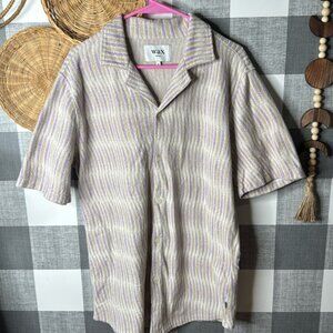 Wax London Decot Terry Cloth Collared Shirt